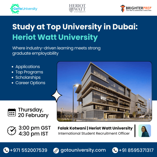 Study at Heriot Watt University Dubai