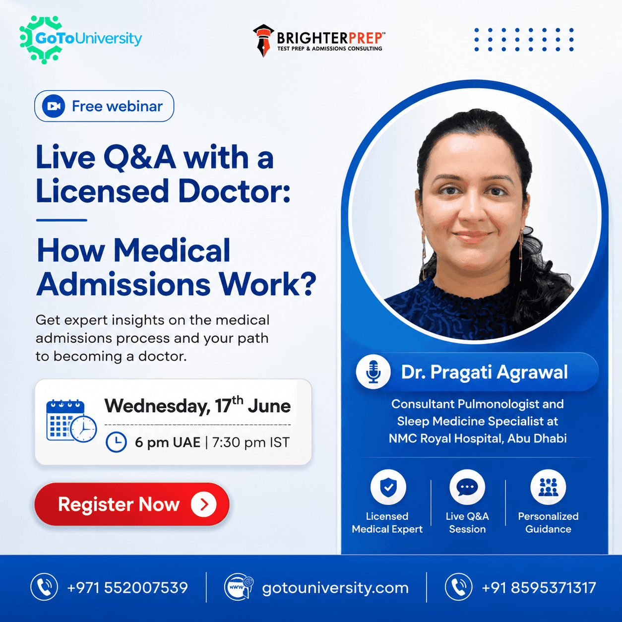Study Medicine Live Q&A with Doctor Pragati Agrawal