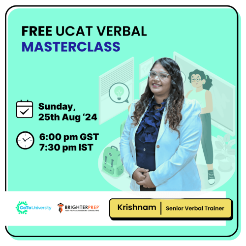 Free UCAT Verbal Master Classes